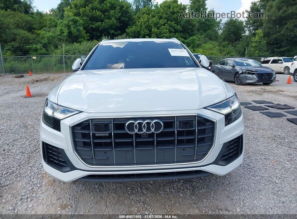 WA1BVAF18KD015528 2019 AUDI Q8 White Instrument cluster view