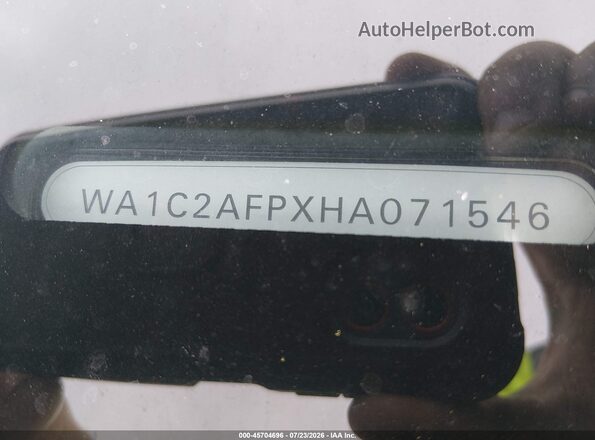 WA1C2AFPXHA071546 2017 AUDI Q5 White Շարժիչի բաժամունքի տեսք