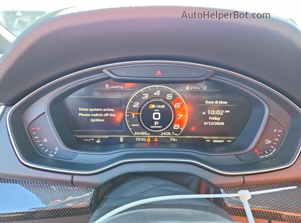 WA1C4AFY2K2103782 2019 AUDI SQ5 Gray Vista del cuadro de instrumentos