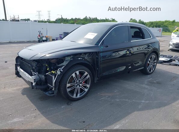 WA1C4AFY3J2025172 2018 AUDI SQ5 Black Առջևի ձախ երեք քառորդ տեսարան
