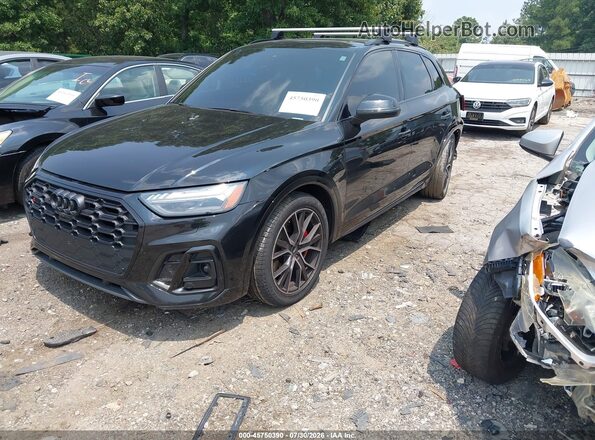 WA1C4AFY7M2020044 2021 AUDI SQ5 Black Առջևի ձախ երեք քառորդ տեսարան