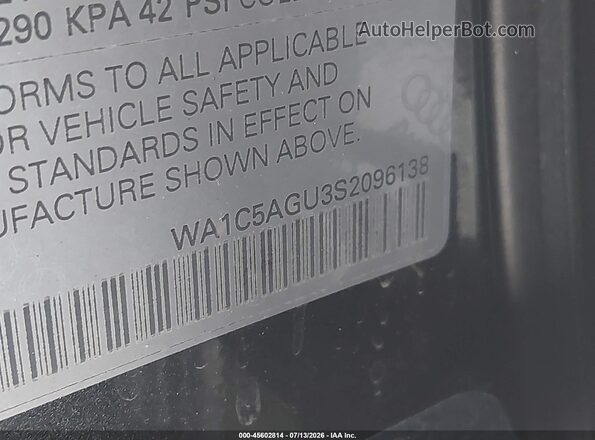 WA1C5AGU3S2096138 2025 AUDI ALL Gray Widok komory silnika