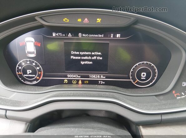 WA1CNAFY0J2079865 2018 AUDI Q5 Gray უკანა სავარძლების ხედი