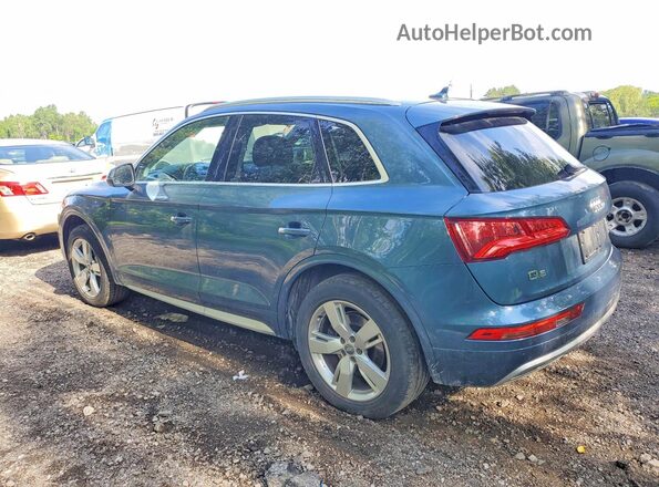 WA1CNAFY3J2016680 2018 AUDI Q5 Синий Задняя левая четверть