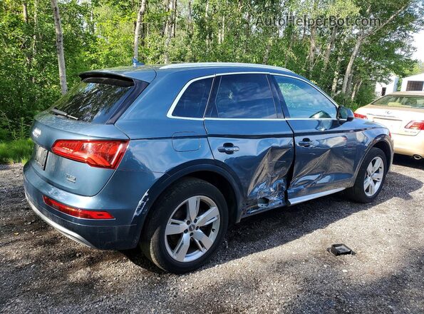 WA1CNAFY3J2016680 2018 AUDI Q5 Синий Задняя правая четверть