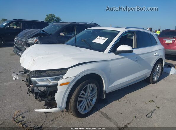 WA1CNAFY6J2227663 2018 AUDI Q5 White Vista tres cuartos delantera izquierda