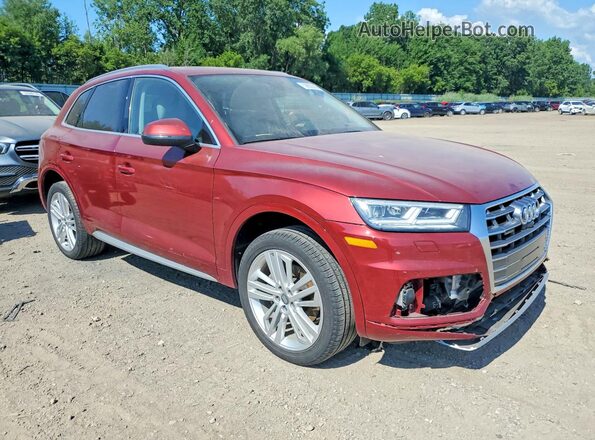 WA1CNAFY6J2248657 2018 AUDI Q5 Red Delantero derecho
