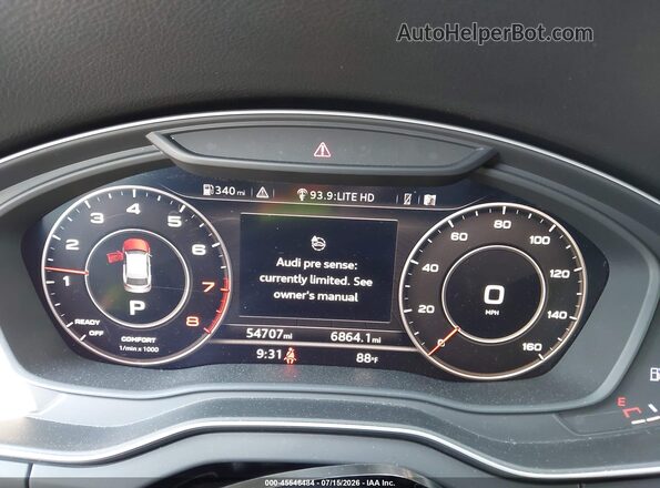 WA1CNAFY8J2160337 2018 AUDI Q5 Black უკანა სავარძლების ხედი