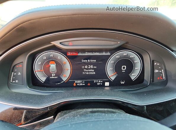 WA1CVAF10KD044963 2019 AUDI Q8 Black Սարքավորումների վահանակի տեսք