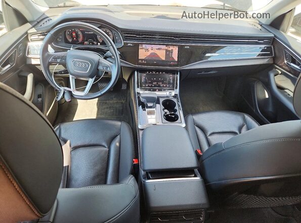 WA1CVAF17KD015296 2019 AUDI Q8 Black წინა პანელის ხედი