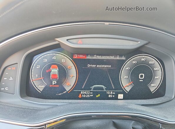 WA1CVAF17KD015296 2019 AUDI Q8 Black ხელსაწყოთა პანელის ხედი