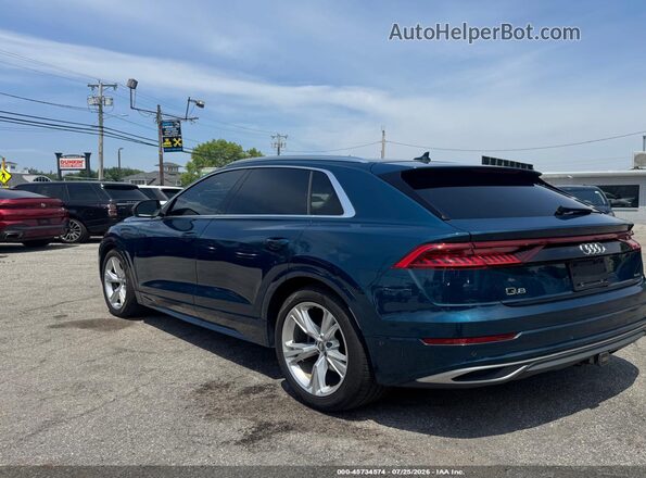 WA1CVAF19KD008785 2019 AUDI Q8 Blue Задня ліва чверть