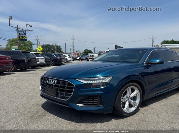 WA1CVAF19KD008785 2019 AUDI Q8 Blue Передня ліва чверть