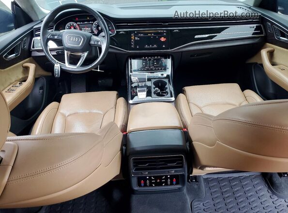 WA1CVAF1XLD007985 2020 AUDI Q8 Black Dashboard view