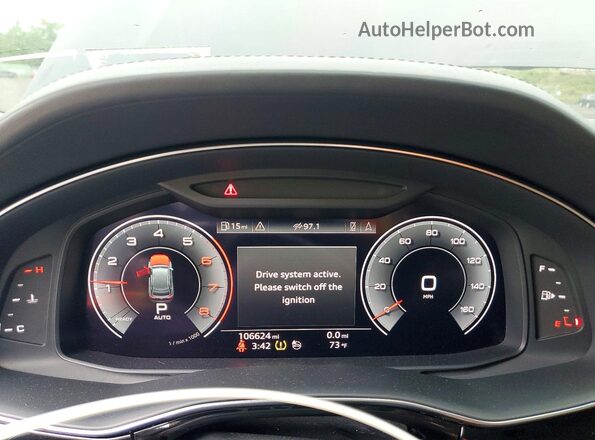 WA1CVAF1XLD007985 2020 AUDI Q8 Black Instrument cluster view