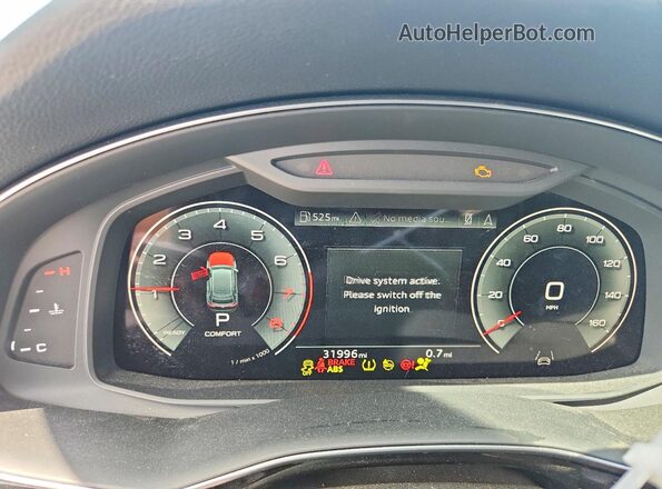 WA1CVBF12PD006860 2023 AUDI Q8 Black Вид щитка приладів