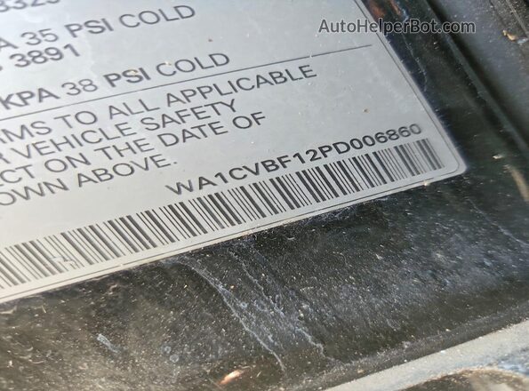WA1CVBF12PD006860 2023 AUDI Q8 Black Вид підкапотного простору