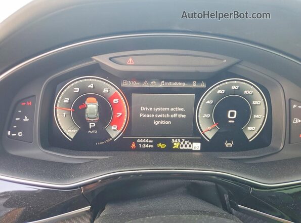 WA1CWBF16SD011596 2025 AUDI SQ8 Blue Widok zestawu wskaźników