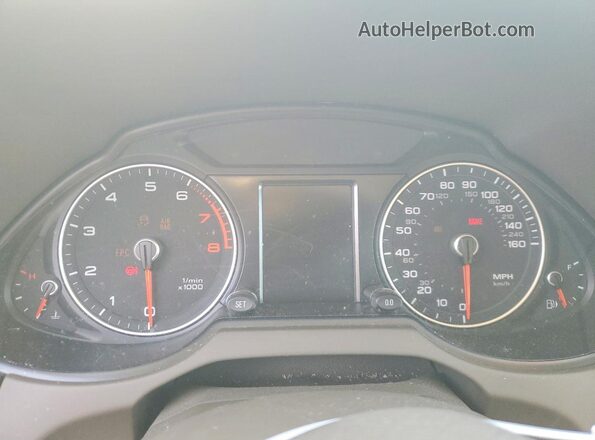WA1D7AFP4GA137593 2016 AUDI Q5 Black Вид щитка приладів