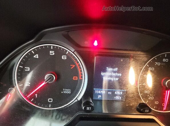 WA1D7AFP5HA001264 2017 AUDI Q5 White Вид щитка приладів