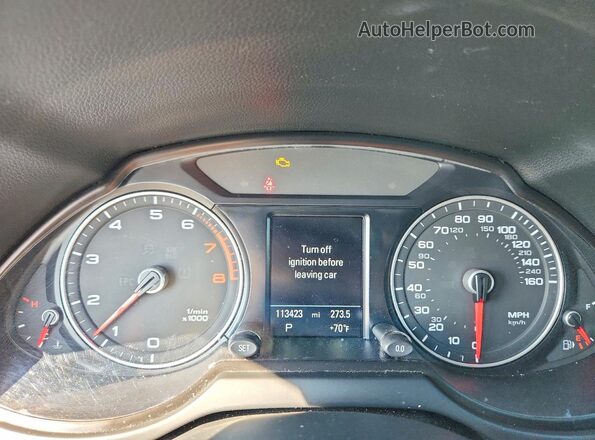 WA1D7AFP8GA099284 2016 AUDI Q5 Белый Вид щитка приборов