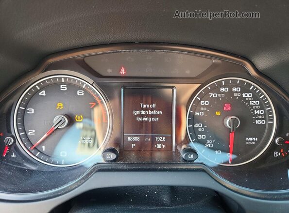 WA1D7AFP8HA037840 2017 AUDI Q5 Черный Вид щитка приборов