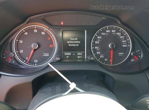 WA1D7AFPXHA033207 2017 AUDI Q5 Белый Вид щитка приборов