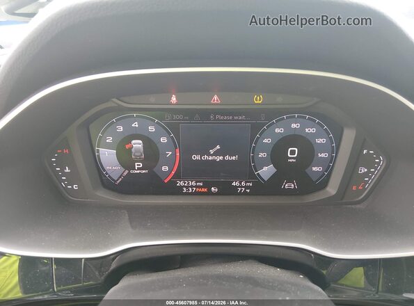 WA1DECF30L1006136 2020 AUDI Q3 White Vista de los asientos traseros