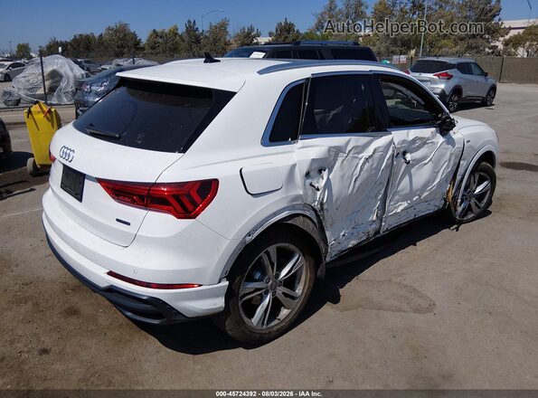 WA1DECF30L1057068 2020 AUDI Q3 Белый Задняя правая четверть