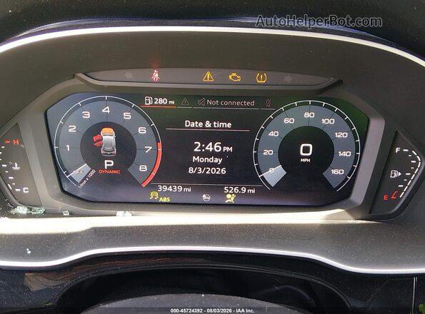 WA1DECF30L1057068 2020 AUDI Q3 Белый Вид задних сидений