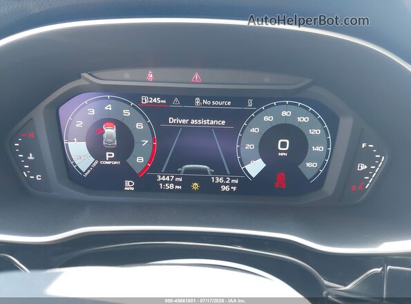 WA1DECF30S1099495 2025 AUDI Q3 White Հետևի նստատեղերի տեսք
