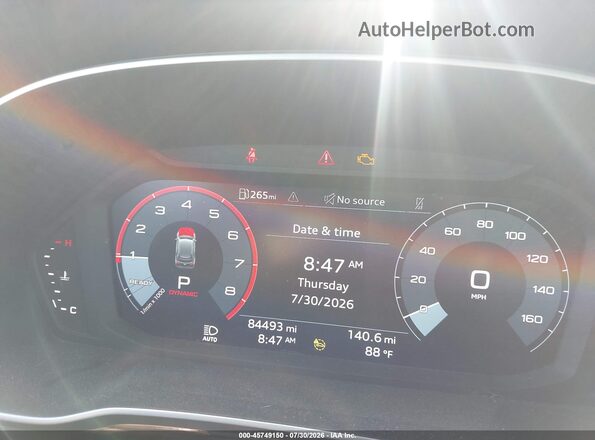 WA1DECF31P1093535 2023 AUDI Q3 Red Вид задніх сидінь
