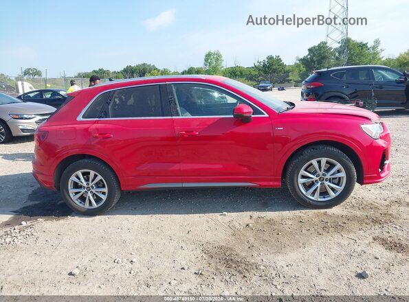WA1DECF31P1093535 2023 AUDI Q3 Red Вид задньої частини салону