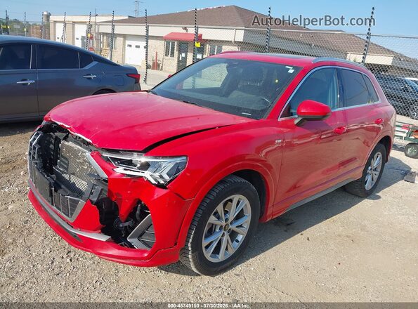 WA1DECF31P1093535 2023 AUDI Q3 Red Передня ліва чверть