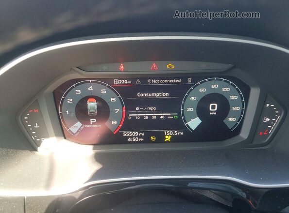 WA1DECF31R1018661 2024 AUDI Q3 Charcoal Widok zestawu wskaźników