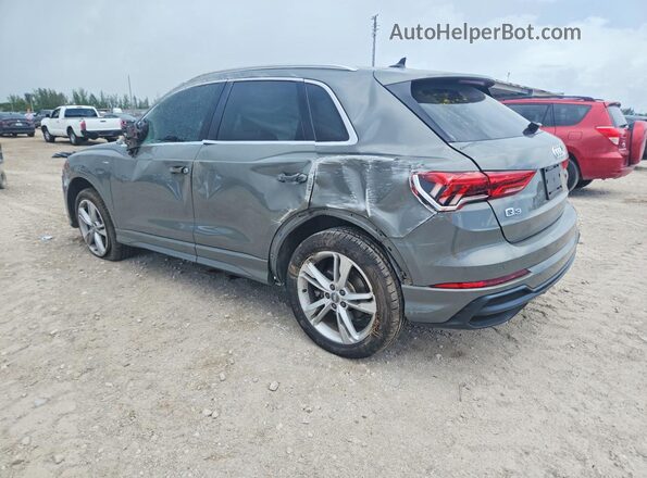 WA1DECF32L1058349 2020 AUDI Q3 Gray Trasero izquierdo