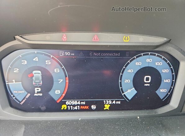 WA1DECF32L1058349 2020 AUDI Q3 Gray Vista del cuadro de instrumentos