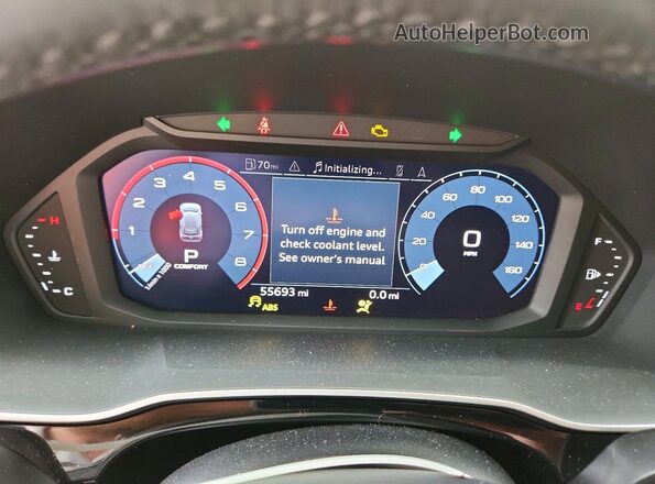 WA1DECF32M1050981 2021 AUDI Q3 White Vista del cuadro de instrumentos