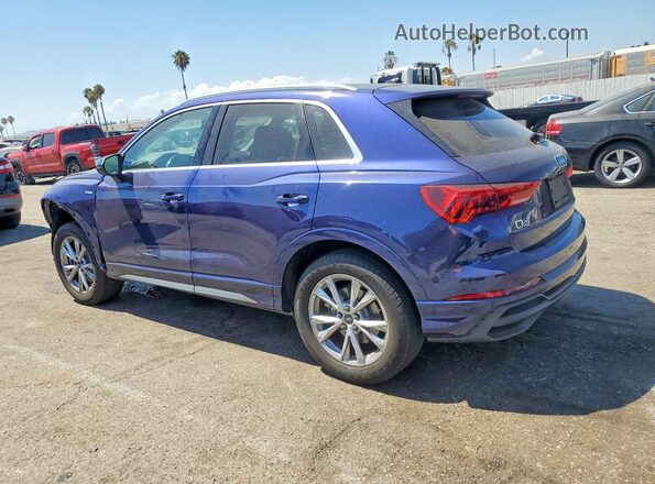 WA1DECF32M1131236 2021 AUDI Q3 Blue Trasero izquierdo