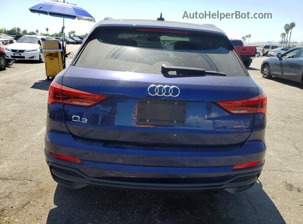 WA1DECF32M1131236 2021 AUDI Q3 Blue Vista trasera