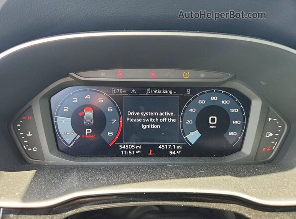 WA1DECF32P1123156 2023 AUDI Q3 Black Vista del cuadro de instrumentos