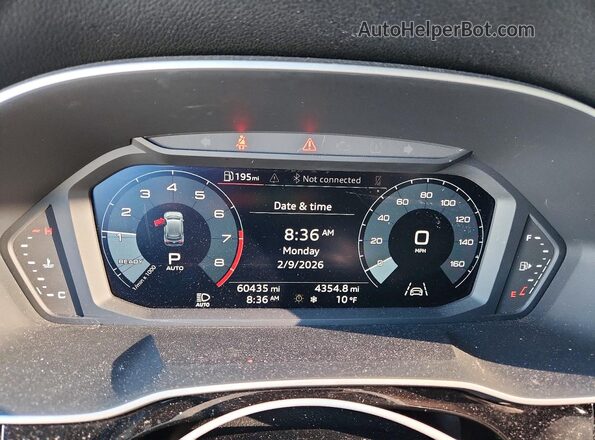 WA1DECF33M1003930 2021 AUDI Q3 White ხელსაწყოთა პანელის ხედი