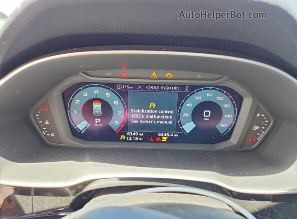 WA1DECF33S1031384 2025 AUDI Q3 Black Vista del cuadro de instrumentos