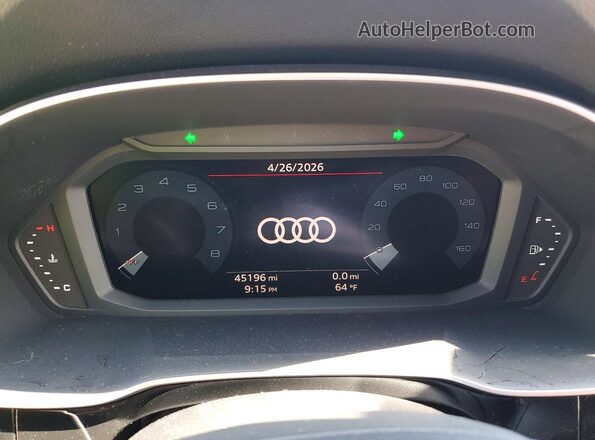 WA1DECF34M1131299 2021 AUDI Q3 Белый Вид щитка приборов