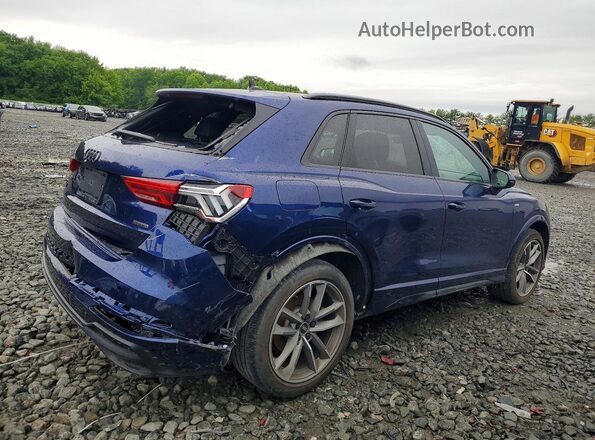 WA1DECF34M1138513 2021 AUDI Q3 Blue Հետևի աջ