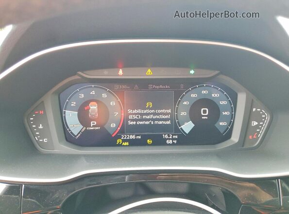 WA1DECF34M1138513 2021 AUDI Q3 Blue Սարքավորումների վահանակի տեսք