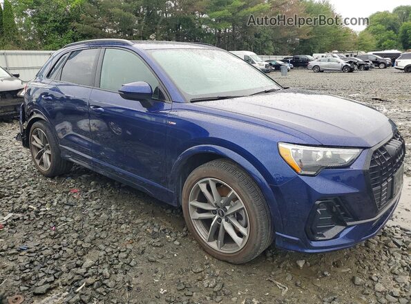 WA1DECF34M1138513 2021 AUDI Q3 Blue Առջևի աջ