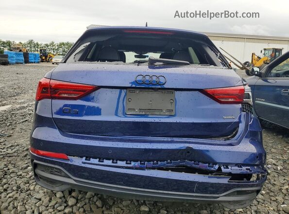WA1DECF34M1138513 2021 AUDI Q3 Blue Հետևի տեսք