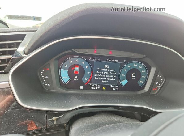 WA1DECF34P1044118 2023 AUDI Q3 White Սարքավորումների վահանակի տեսք