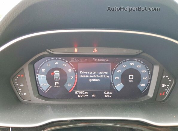 WA1DECF35L1060158 2020 AUDI Q3 White Вид щитка приладів